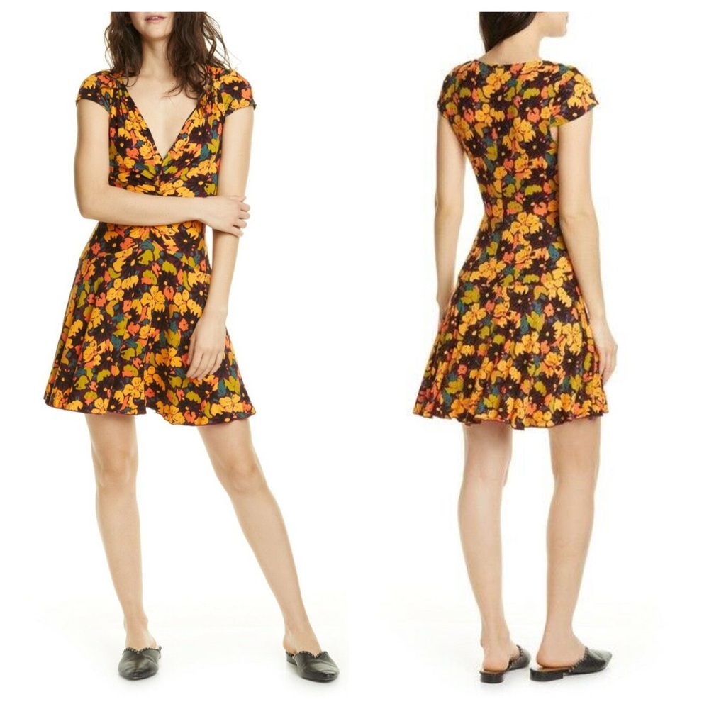 ⭐️ Free People Key To Your Heart Mini Dress Pomegranate Combo XS